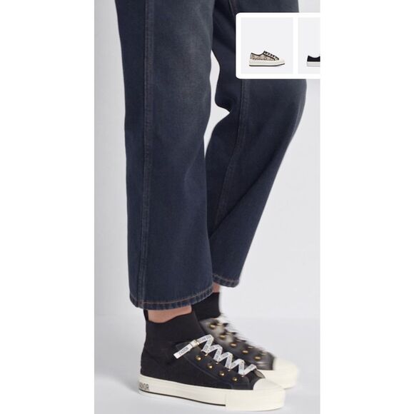 Christian Dior Walk'n'Dior Sneaker Macrocannage Technical Mesh in Black Size 7 1 - Picture 2 of 10